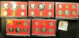 1978 S, 79 S, 80 S, 81 S, & 82 S U.S. Proof Sets. All original as issued.