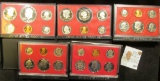 1978 S, 79 S, 80 S, 81 S, & 82 S U.S. Proof Sets. All original as issued.