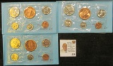 (3) 1982 Denver Mint Souvenir Sets. In original envelopes as issued.