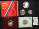 1982 D Gem BU, 1982 S Proof George Washington Commemorative Silver Half Dollars; & 1976 S Silver Pro