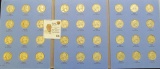 Number Two Complete Set of Washington Quarters in a blue Whitman folder Collection 1946 to 1959