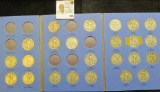 No. 9021 blue Whitman folder containing a partial Set of Walking Liberty Half Dollars 