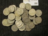(32) 1944 D & (4) 44 S Silver World War II Jefferson Nickels.