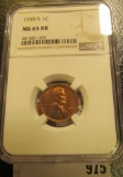 1939 S Lincoln Cent NGC slabbed MS 65 RB