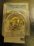 1958 D Franklin Half Dollar PCGS slabbed MS64FBL