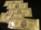 (5) Series 1934 B Five Dollar U.S. Federal Reserve Notes with 