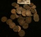 (50) Old circulated Indian Head Cents.