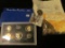 2000 D Sacagawea Dollar with literature; 1971 S U.S. Proof Set; and a bag of 30 different S Mint Whe