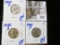 (3) High Grade Silver War Nickels Dated 1943-S, 1944-D, And 1945-P