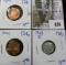 1963-D Roosevelt Dime With A Rim Clip, 1989 Memorial Cent With An Off Center Strike, And 2001 Memori