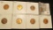 1935 S, 37 P, 38 P, 39 P, 40 P, 41 P, & 42 P Lincoln Cents, all Brilliant Uncirculated.