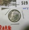 1941-S/S Mercury Dime With A Repunched Mintmark