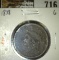 1838 Large Cent, G, G value $20