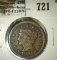 1847 Large Cent, VG, VG value $25