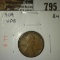1909 VDB Lincoln Cent, AU, AU value $20