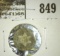 1858 3 Cent Silver, G faint date, value $40