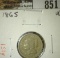 1865 3 Cent Nickel, VG, value $20