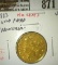 1883 no Cents V Nickel, VF, gold plated 