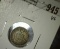 1857 Seated Liberty Half Dime, VG, value $20