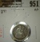 1841 Seated Liberty Dime, VF, value $35