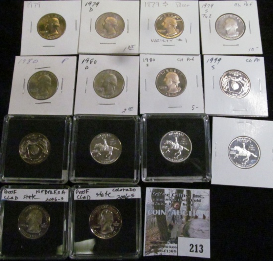 1979 P, D, S Variety One & Two, 1980 P, D, & S, (2) 1999 S Georgia & (3) Delaware, 2006 S Nebraska,