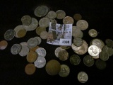 Interesting group of mostly Foreign coins, but with a small spatttering of U.S. including a Flying E