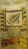 Huge 1918 March Calendar Advertising page for 