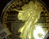Large 70mm 24Kt Gold Layered Medal 