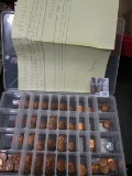 Pair of sorting plastic case with an interesting group of sorted Lincoln Cents dating back to 1910.