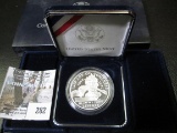 1800-2000 P Library of Congress Silver Proof Dollar in original box of issue with C.O.A.