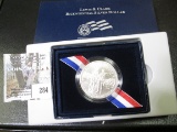 1804 2004 P Lewis & Clark Silver Brilliant Uncirculated Dollar in original box of issue with C.O.A.