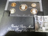 1997 S U.S. Silver Five-piece Proof Set. Original as issued.