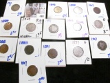 Indian Head Cents And V Nickels Lot Includes Civil War Era 1864 Bronze Indian Head Cent