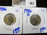 1936 And 1936-S Buffalo Nickels