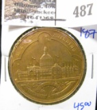 1893 World's Columbian Exhibition On Chicago Medal- Treasury Department United States Mint Exhibit