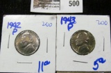 1942-P And 1943-P Silver War Nickels