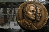 Bronze High Relief Medal Commemorating The Second Inauguration Of Bill Clinton As President, 2 ½” In