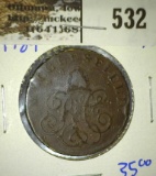 1789 British Condor Token With Macklesfield On The Front Which Is A Parish In Chess Ire, England