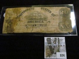 Confederate States Of America Twenty Dollar Note Dated 1861