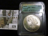 1921 Morgan Silver Dollar Graded Ms 64 By Icg