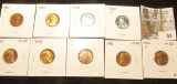 1935 S, 37 P, 43 P, D, 44 P, 45 P, D, 46 P & D Lincoln Cents, all Brilliant Uncirculated.