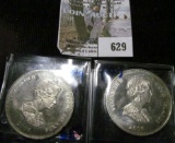(2) One Dollar Coins From The Cook Islands Celebrating The 80th Anniversary Of Television