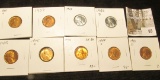 1935 S, 37 P, 43 P, D, 45 P, D, 46 P, 49 S, & 50 D Lincoln Cents, all Brilliant Uncirculated.