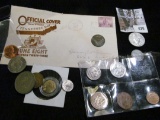 1867 Shield Nickel; John Paul Jones Medal; 1964 Cent, BU; 1943 S Steel Cent; 1933 Official Century o