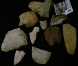 Group of North American Indian Artifacts and flint scrapers, points, etc.
