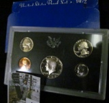 1972 S U.S. Proof Set, original as issued. All the coins are Cameo frosted and rare as such.