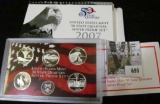 2007 S United States Mint 50 State Quarters Silver Proof Set. Original as issued. (5 pcs.).