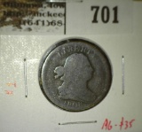 1808 Half Cent AG/G, AG value $35, G value $75