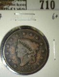 1827 Large Cent, G+, G value $20