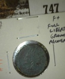 1867 IHC, F+ ground recovery, tough date, F value $90